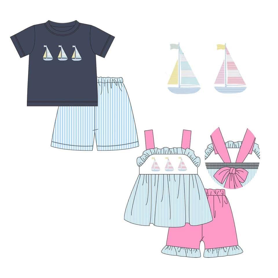 Sailboat Short Sets-RTS