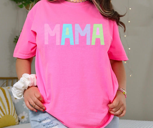 MAMA/MINI PASTEL GRAPHIC TEE