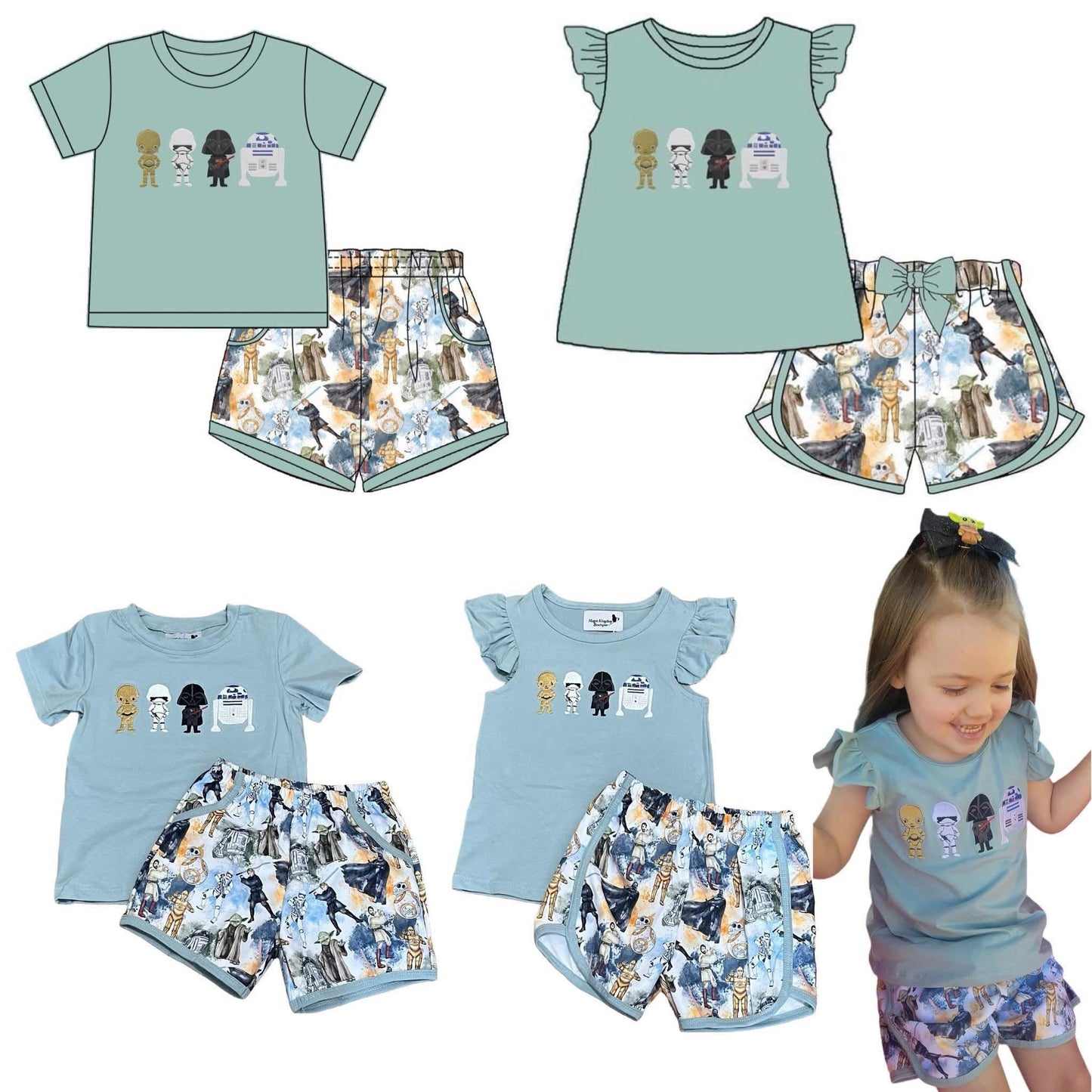 Force Be With You Embroidered Sets - ETA July