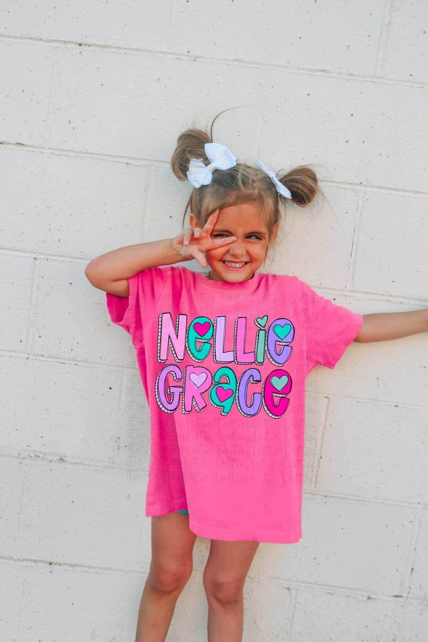Personalized Heart Graphic Tee