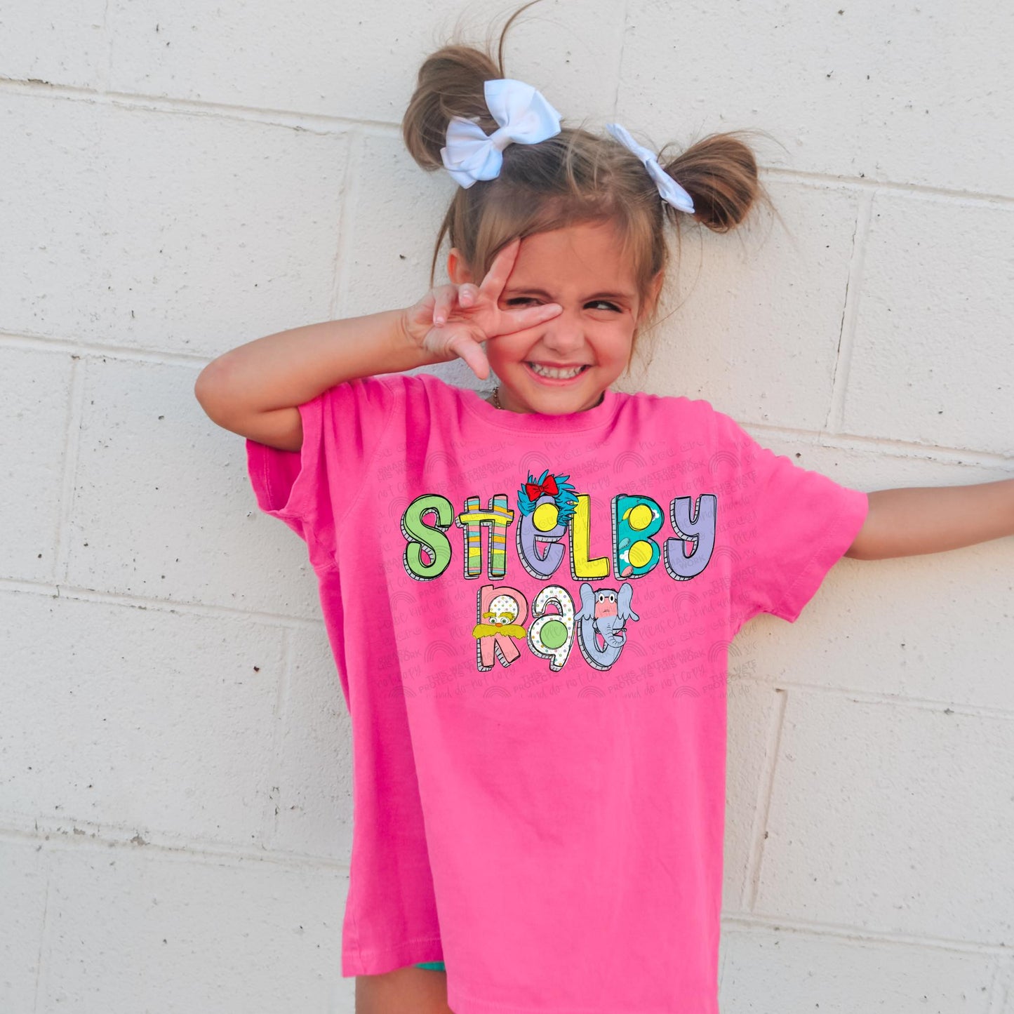 Colorful Personalized Name Book Week Tee