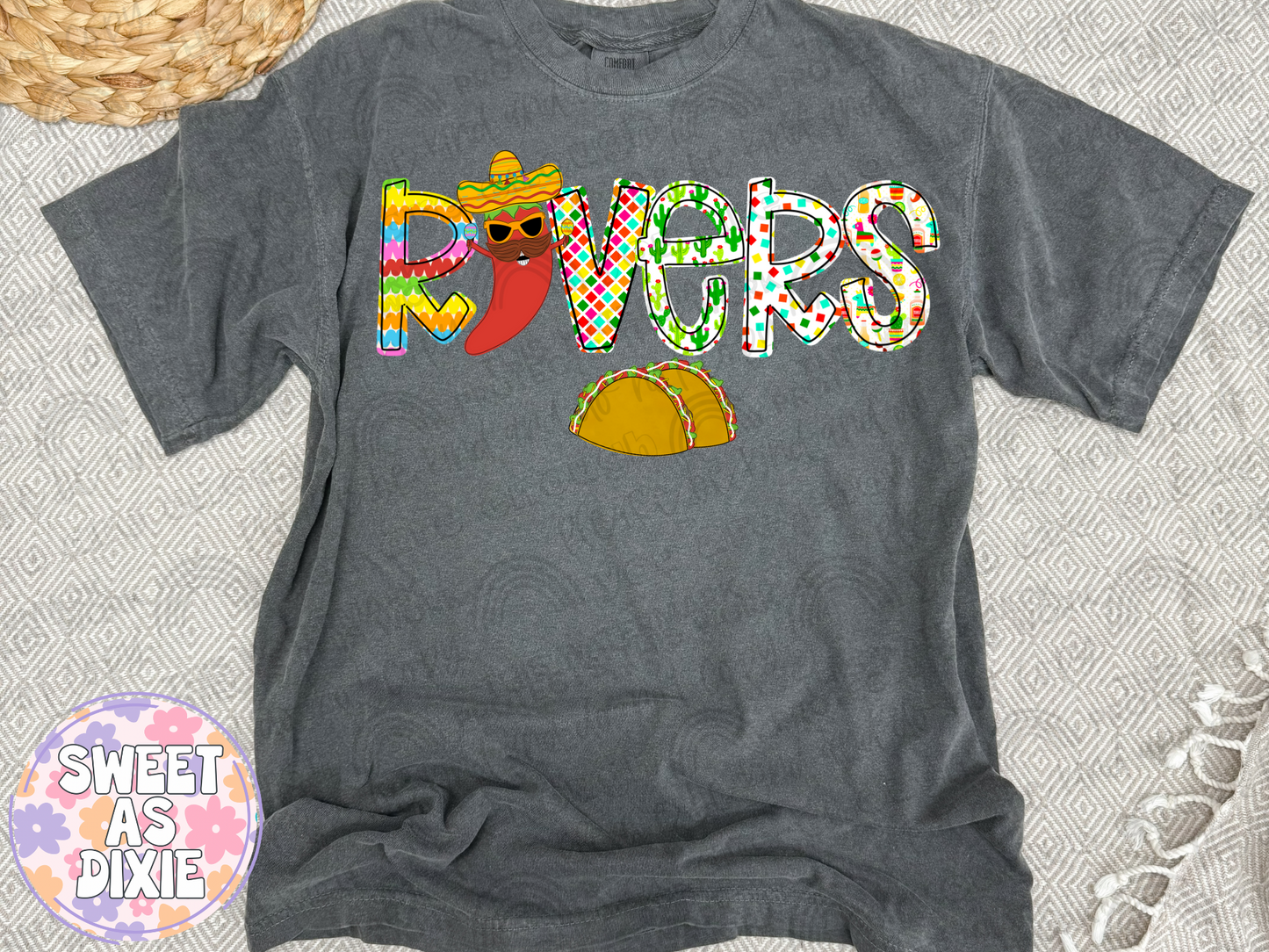 Kids Custom Name Cinco De Mayo Tees-Comfort Colors