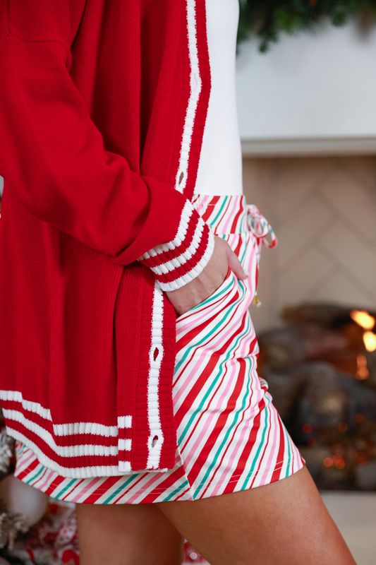 Candy Cane Stripes Skort