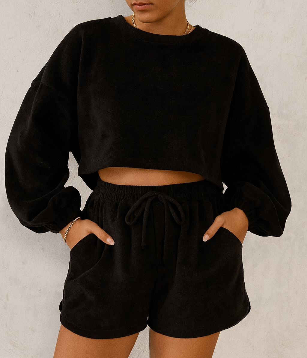 Textured Knit Pullover Set Preorder-November