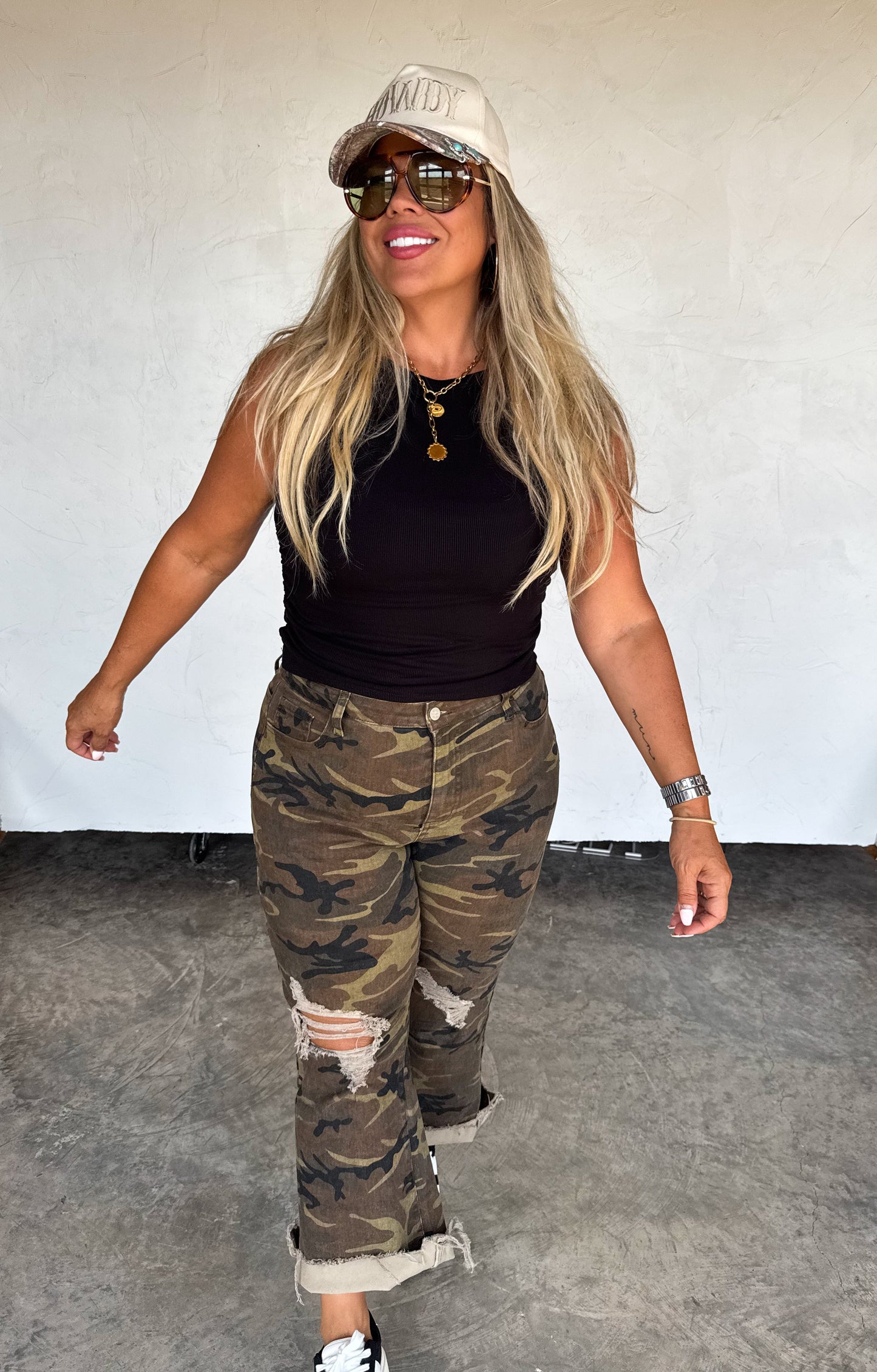 PREORDER- URBAN CAMO DISTRESSED JEAN