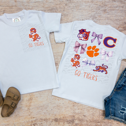 Go Tigers Coquette Comfort Color Tee-Adult