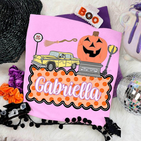 Toddler Personalized Halloween Town Tee