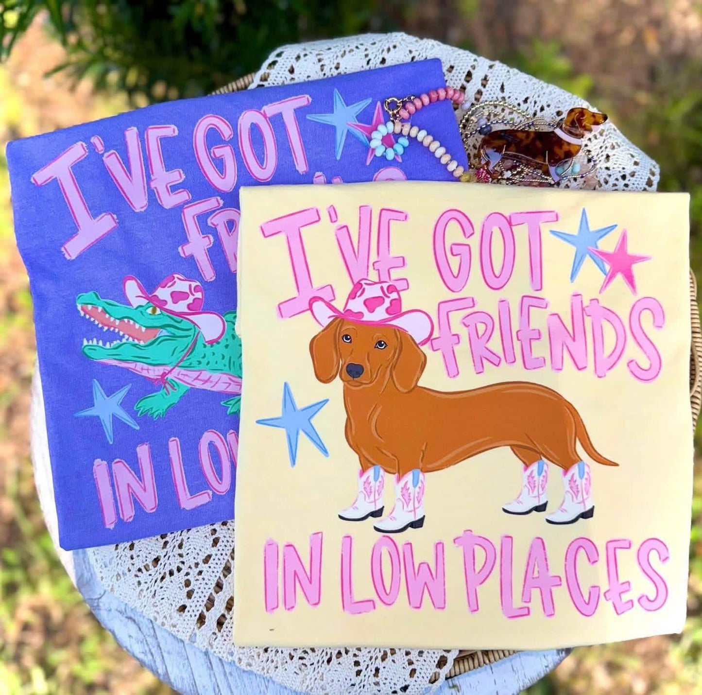 I’ve Got Friends In Low Places Weenie-Comfort Colors