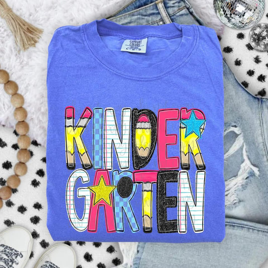 Youth Back To School Doodle Tee-COMFORT COLORS