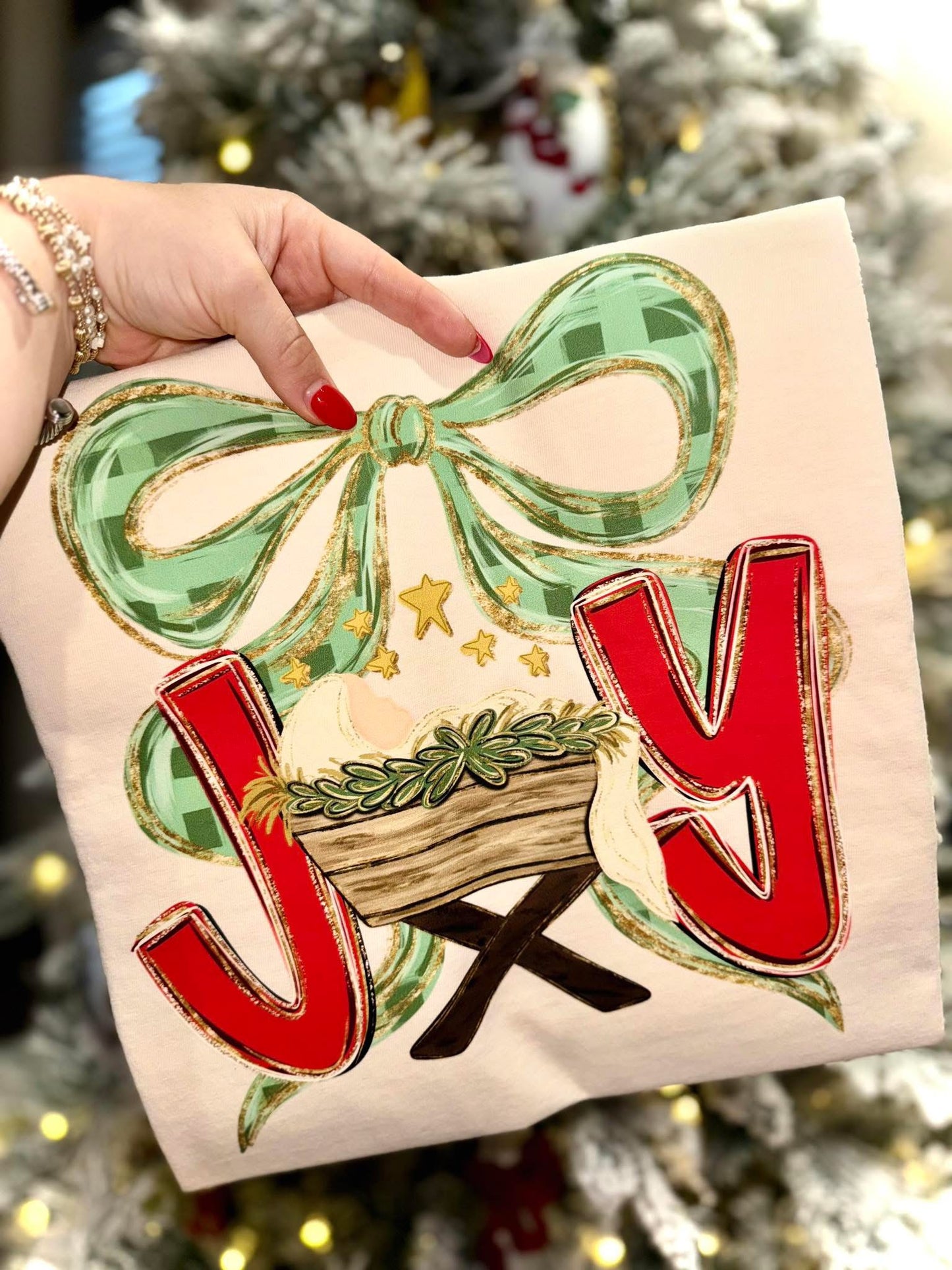 Joy Nativity Tee-Comfort Colors