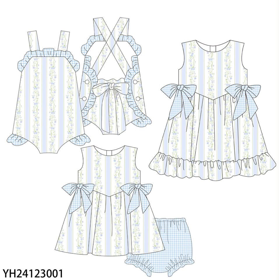 Girls Little Blue Blossom Collection-ETA July