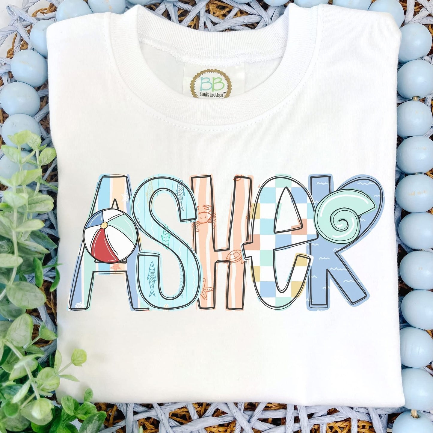 Boys Personalized Shell Tee-Rabbit Skins Brand