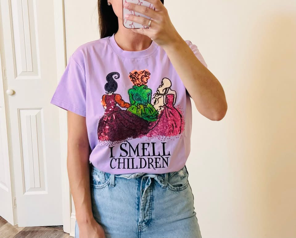 I Smell Children Sequin Shirt RTS