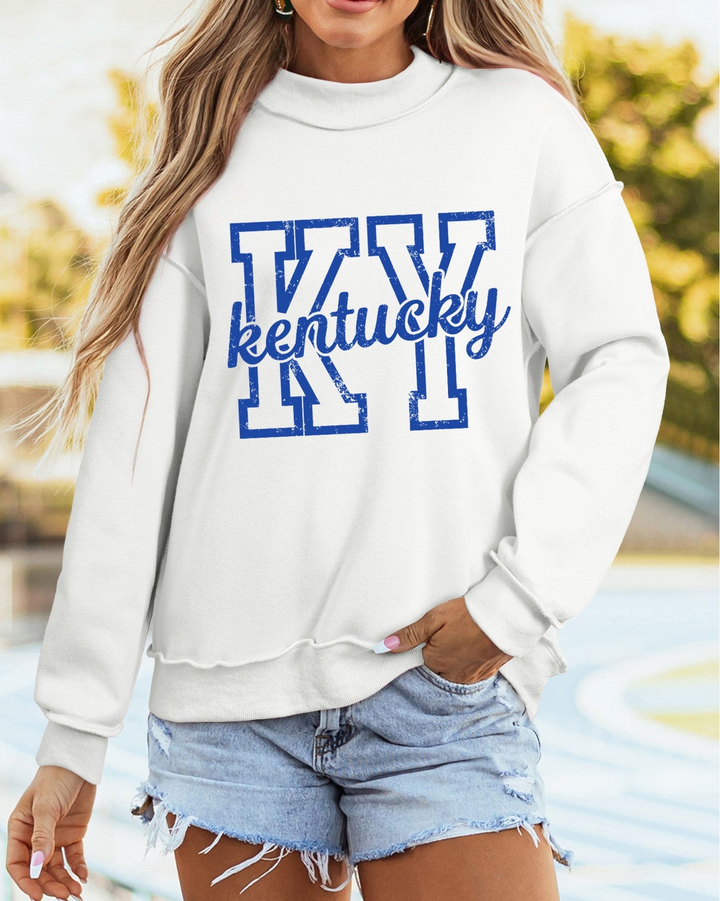 Kentucky Reversible Mockneck Sweatshirt FB