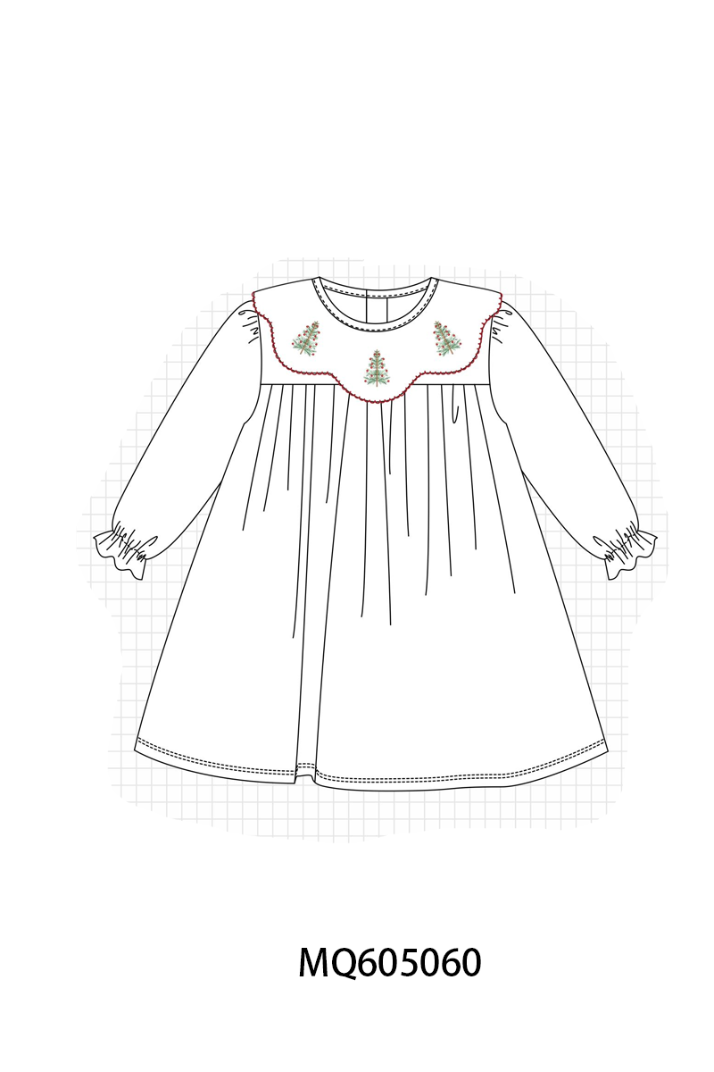 White Christmas tree embroidery collection-ETA early December