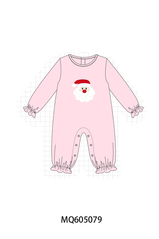 Pink&blue Christmas Santa Claus appliqué collection- ETA early December