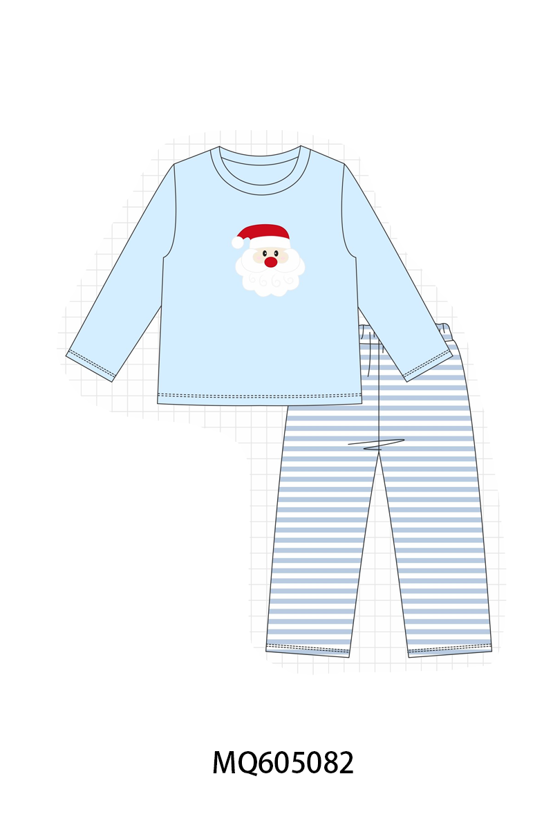Pink&blue Christmas Santa Claus appliqué collection- ETA early December