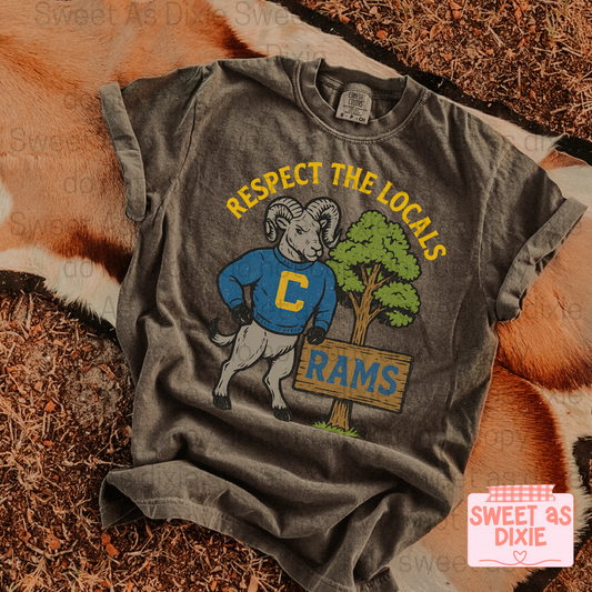 Chesterfield Rams Respect The Locals-Comfort Colors