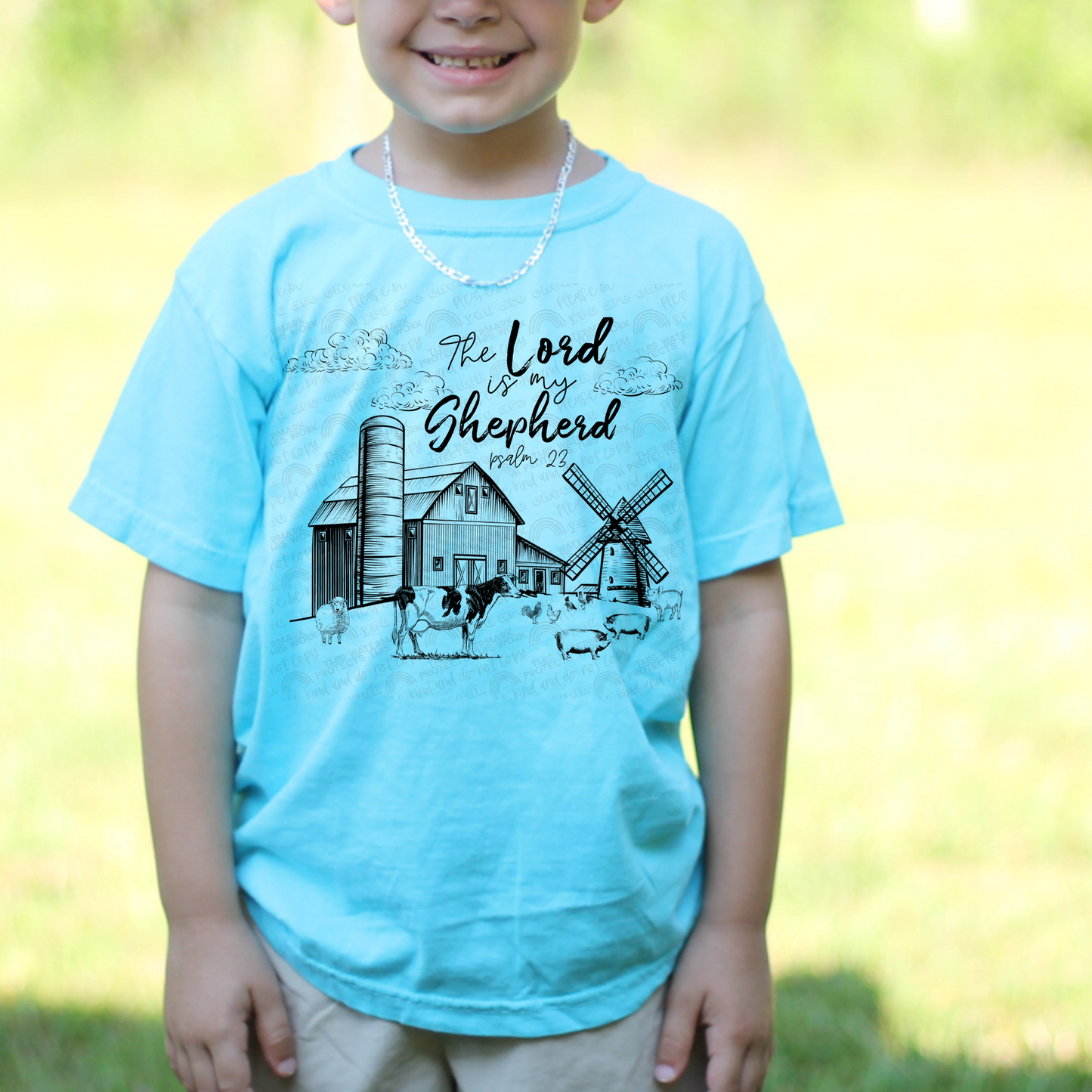 The Lord Is My Shepherd Comfort Colors-YOUTH