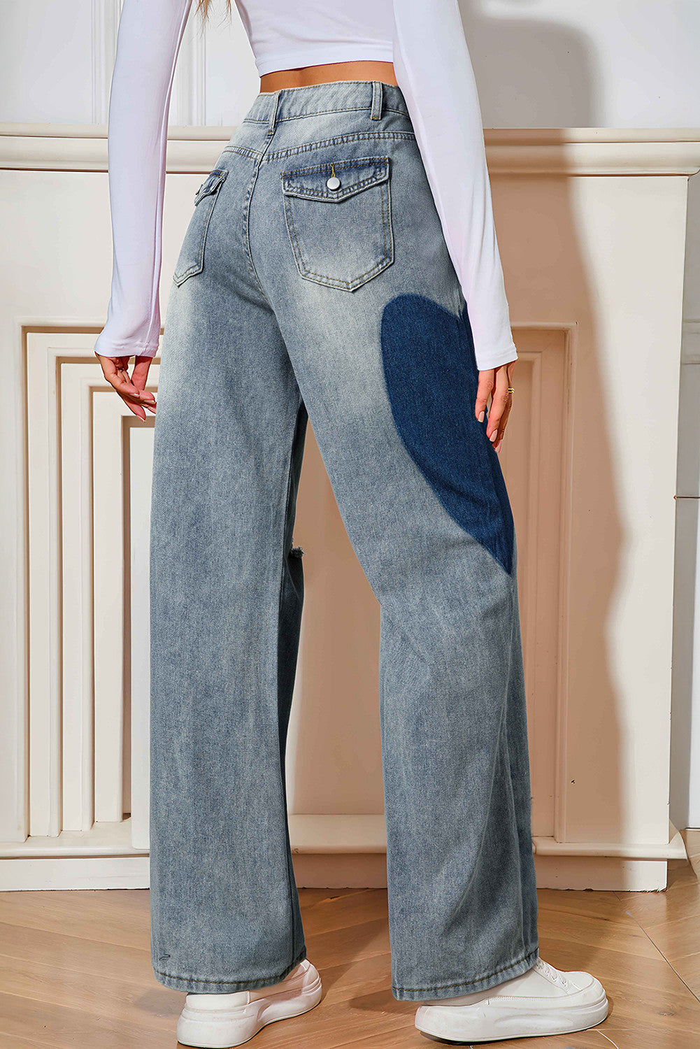 Blue Vintage Heart Jeans Preorder-ETA NOVEMBER