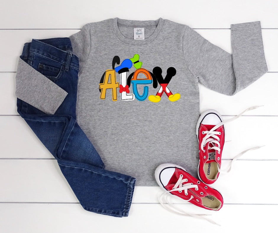 PERSONALIZED CLUBHOUSE NAME KIDS TEE