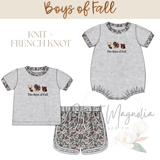 PO15 - Boys of Fall - ETA:  September to SMSC then you