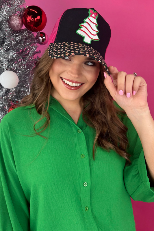 Bow Christmas Treat Trucker Hat