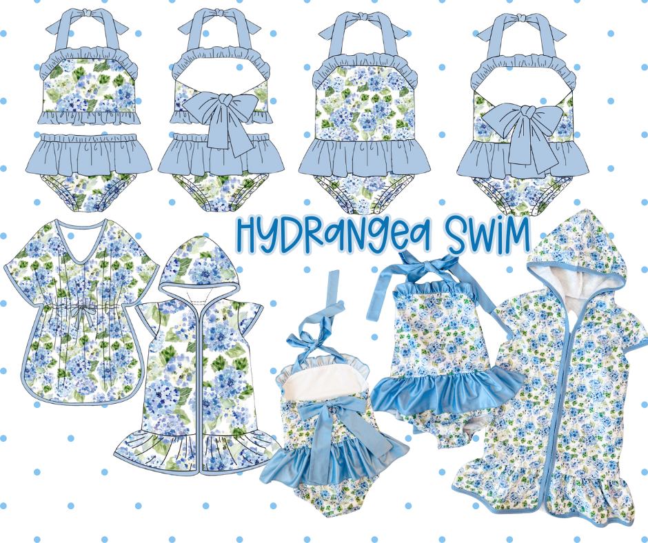 Hydrangea Swim Collection(PREORDER ETA MAY)