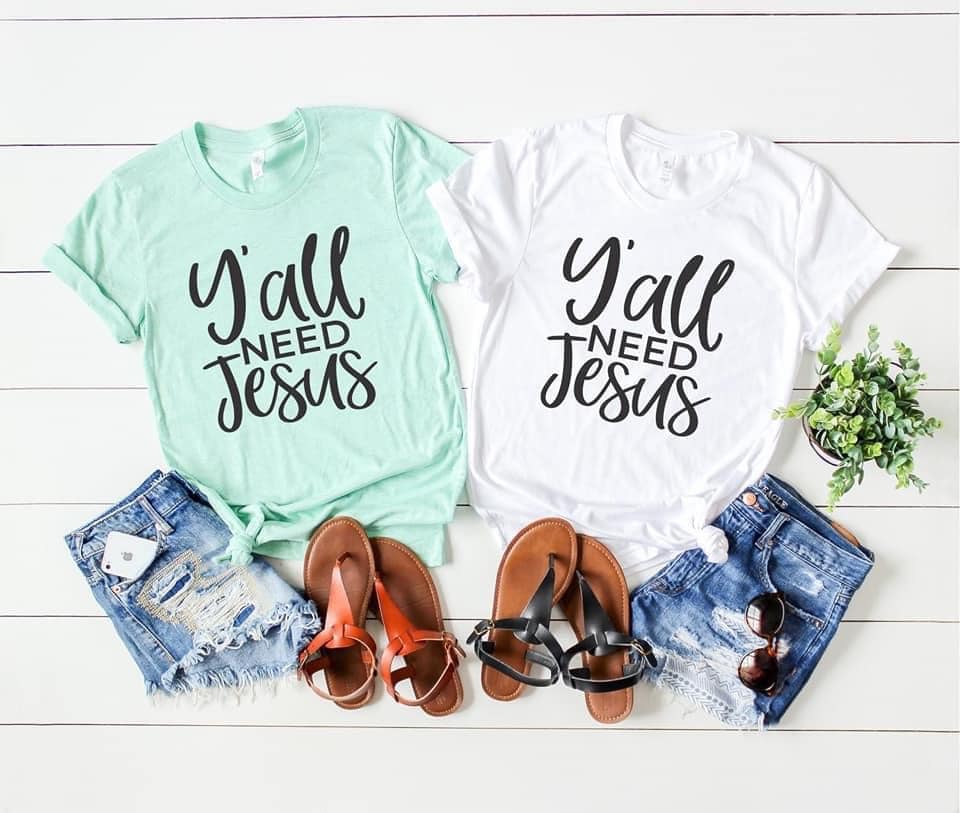 Y'all Need Jesus Graphic Tee