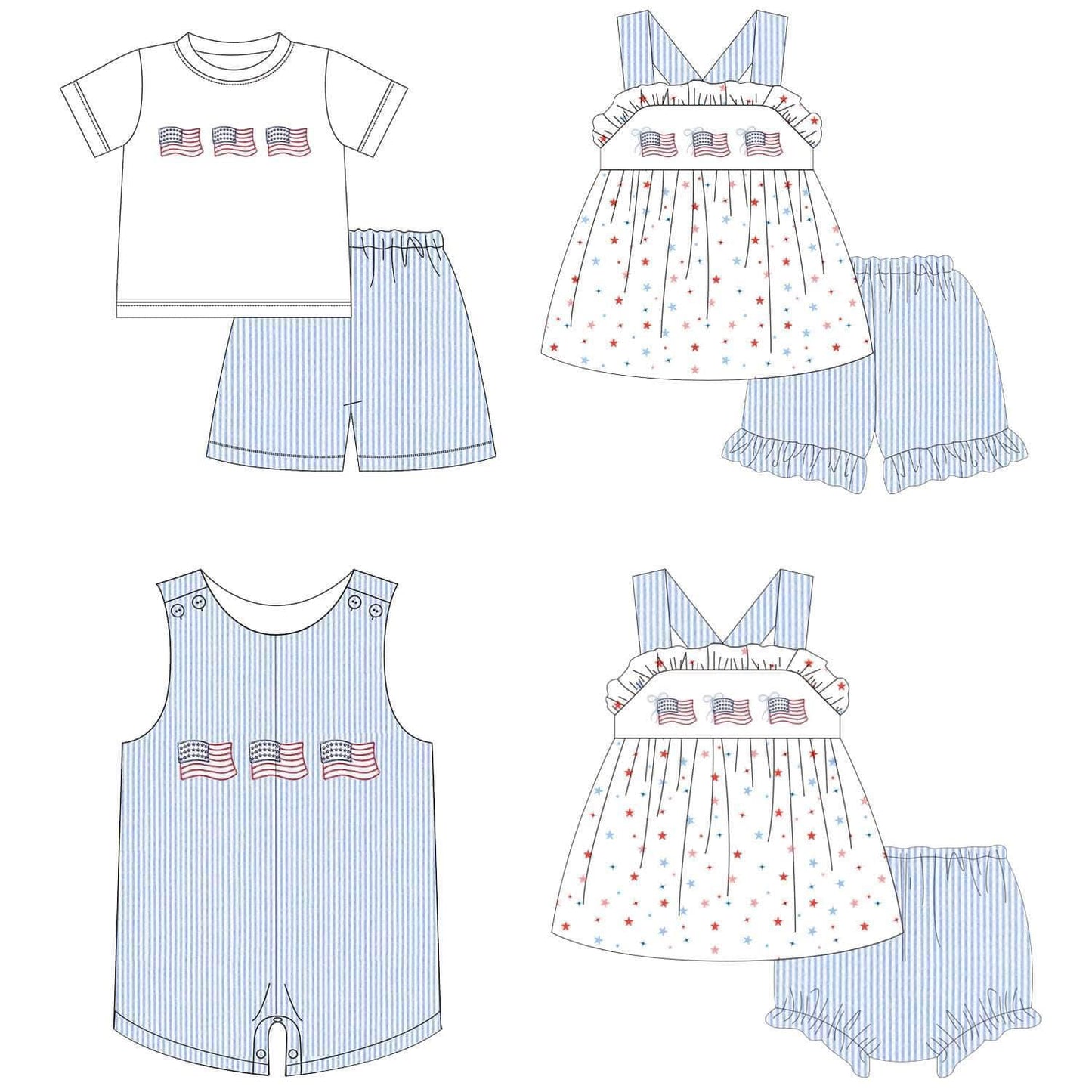 Red, White and Blue Appliqué Collection