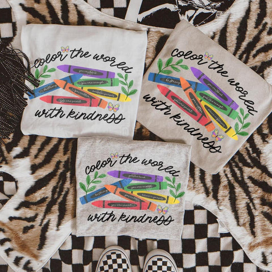 Color the world with kindness crayons-Completed
