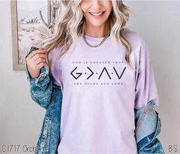 God Is Greater Than the Highs and Lows Comfort Color Tee-Adult