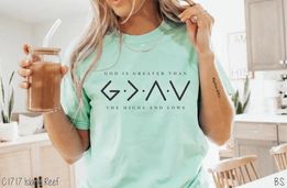 God Is Greater Than the Highs and Lows Comfort Color Tee-Adult