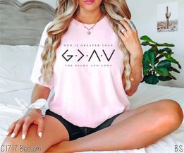 God Is Greater Than the Highs and Lows Comfort Color Tee-Adult