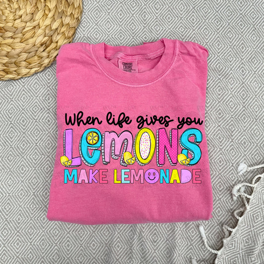 When Life Gives You Lemons Comfort Color Tee-Adult