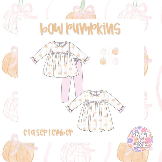 Girls Bow Pumpkins Collection-ETA SEPTEMBER