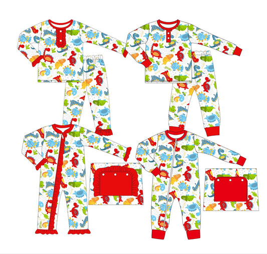 Colorful Dinosaurs Pajamas - ETA early January