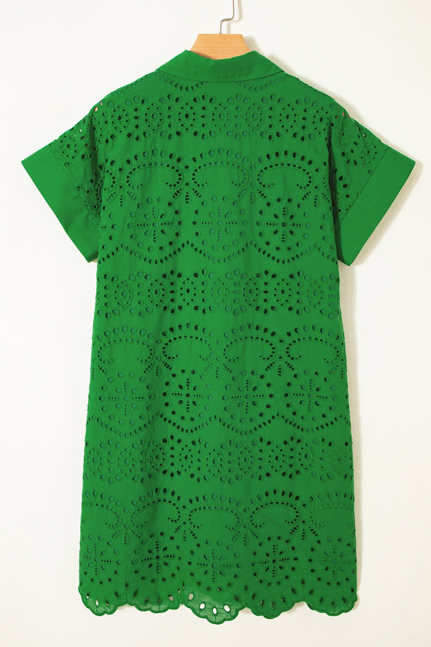 Green Eyelet Dress
