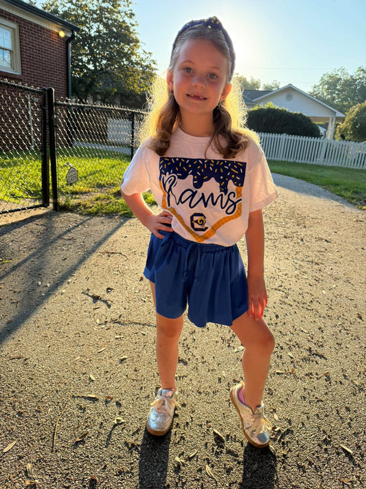 Rams Blue & Gold Ice Cream Drip Tee