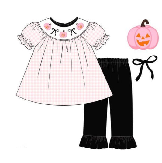Too Cute to Spook Girl Pant Set-ETA SEPTEMBER