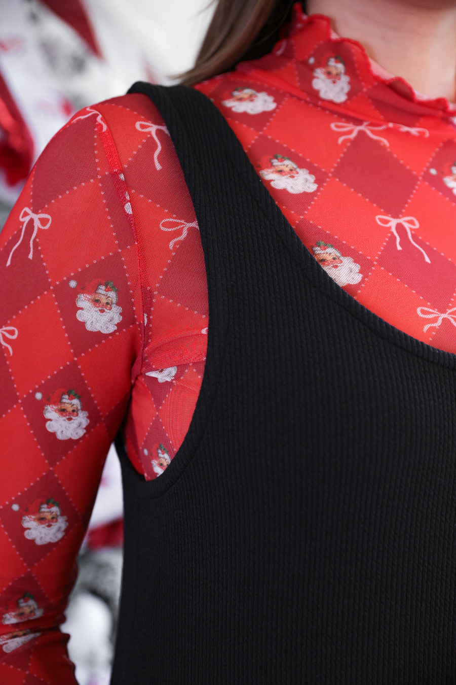 Rory Ribbed Jumper Dress- Black