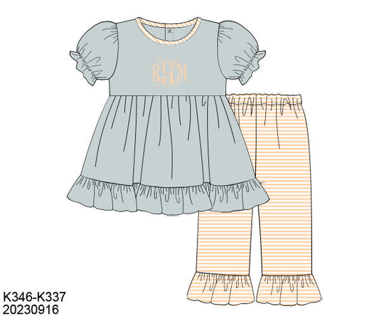 Peach & Sage Girl Pant Set-ETA FEB