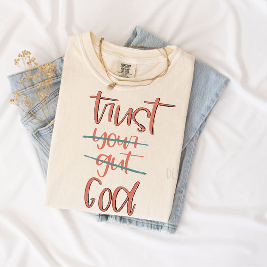 Trust God-Butterfly-Comfort Color-Tee