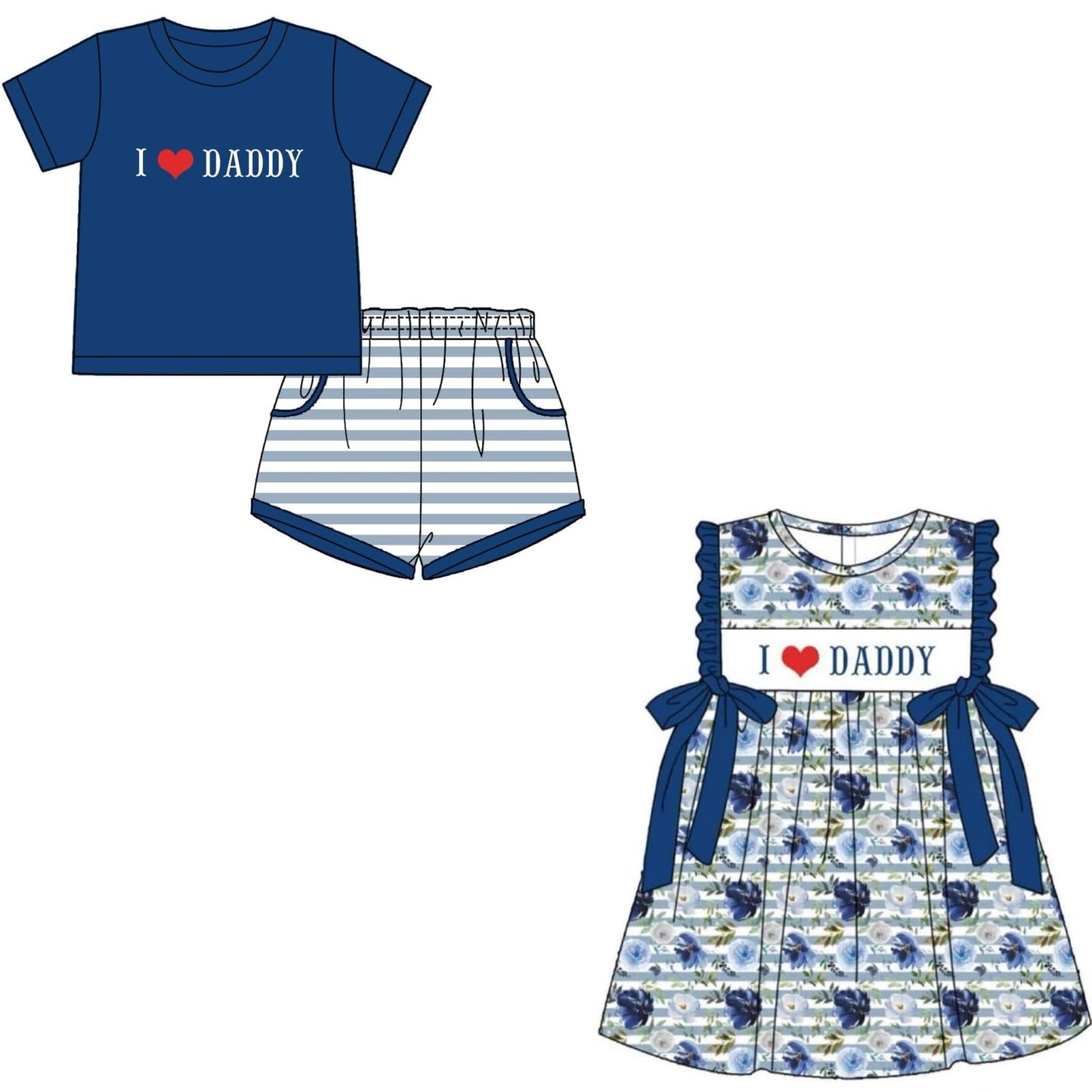 I ❤️ Daddy Appliqué Collection - ETA late May