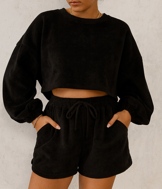Textured Knit Pullover Set Preorder-November