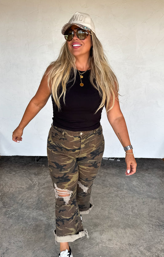 PREORDER- URBAN CAMO DISTRESSED JEAN