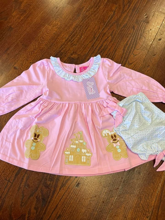 Girls Magical Gingerbread Bloomer set-RTS