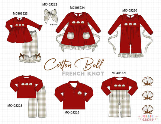 Cotton Boll French Knot - ETA Early October