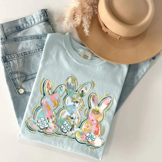 Soft Color Trio Bunny-Youth Comfort Colors