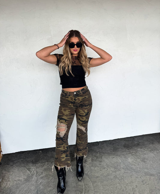 PREORDER- URBAN CAMO DISTRESSED JEAN